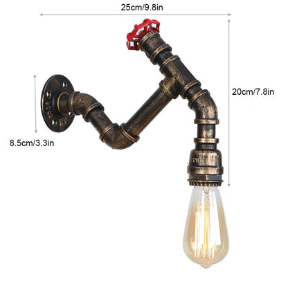 Decorbites™ Industrielle Wasserrohr-Wandlampen | Vintage-Stil Eisenrohr-Lampe