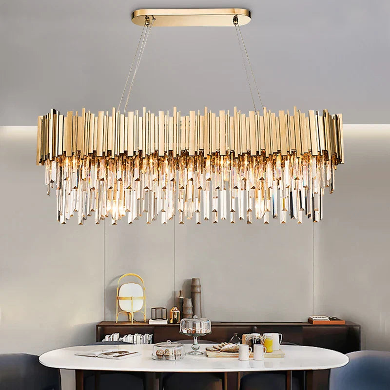 Decorbites™ Goldene Metall-LED-Hängeleuchten verstellbar für Wohnzimmer und Esszimmer runde Armatur
