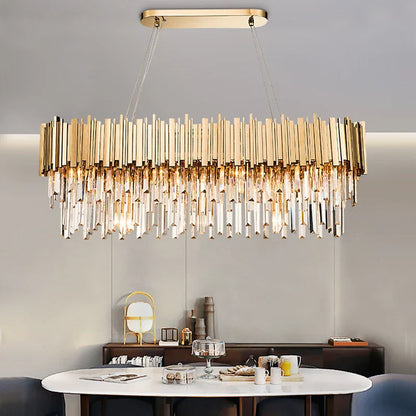 Decorbites™ Goldene Metall-LED-Hängeleuchten verstellbar für Wohnzimmer und Esszimmer runde Armatur