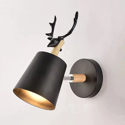 Decorbites™ LED Geweih Wandlampe Bunte Holzschnitzerei Nordisch Vintage Modern Loft Licht