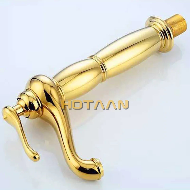 Gold Tall Basin Faucet