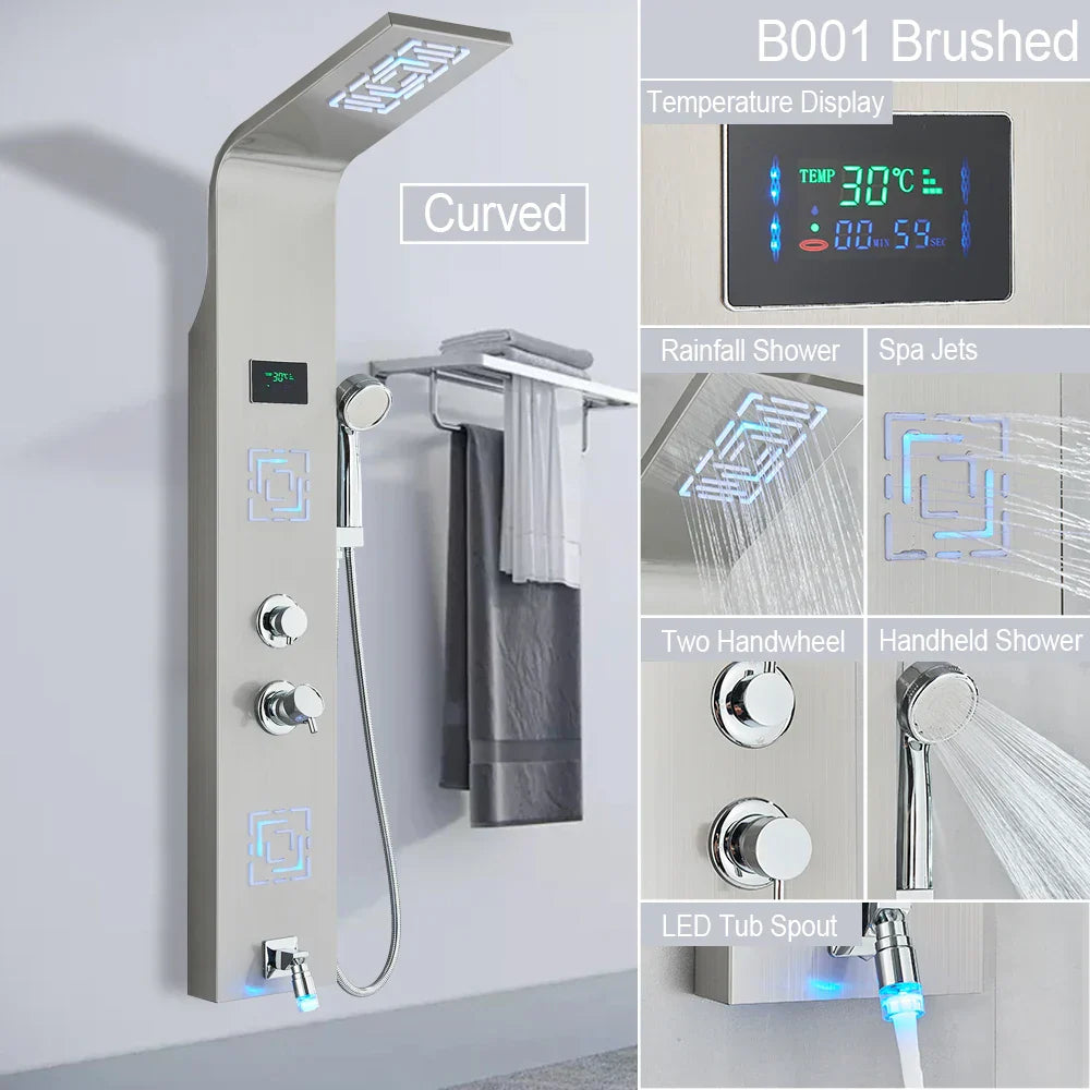 LED Rainfall Shower System