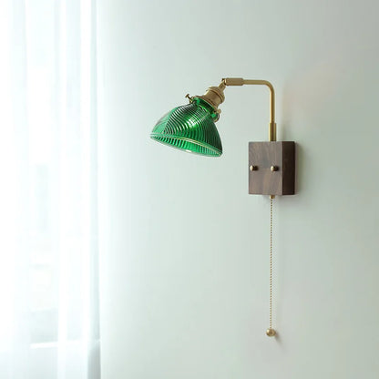 Decorbites™ Klares Glas LED Wandlampen mit Zugschalter, drehbares modernes nordisches Wandlicht