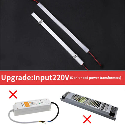 Decorbites™ LED Schwarz V-Typ Rohrenleuchte, SMD2835 Leiste mit Milchigem Abdeckung Linearprofil
