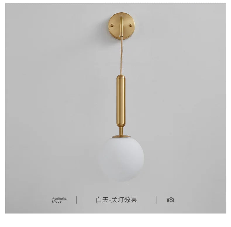 Decorbites™ Glasball-LED-Wandleuchte: Moderne nordische minimalistische Beleuchtung für Wohn- und Schlafzimmer-Dekoration