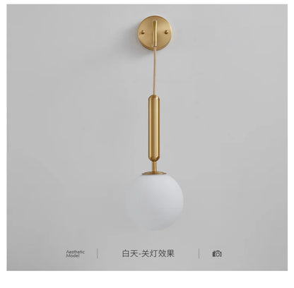 Decorbites™ Glasball-LED-Wandleuchte: Moderne nordische minimalistische Beleuchtung für Wohn- und Schlafzimmer-Dekoration