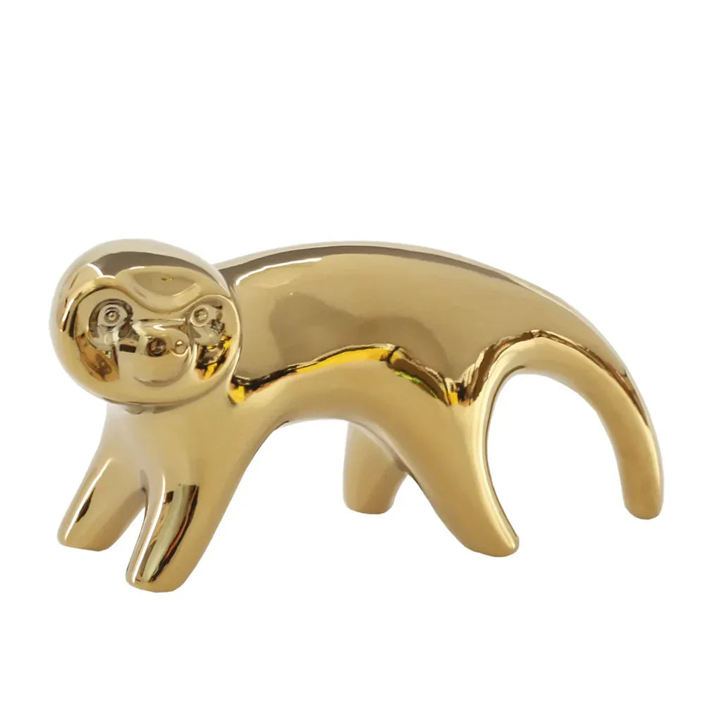 Gold Camel Ceramic Figurines