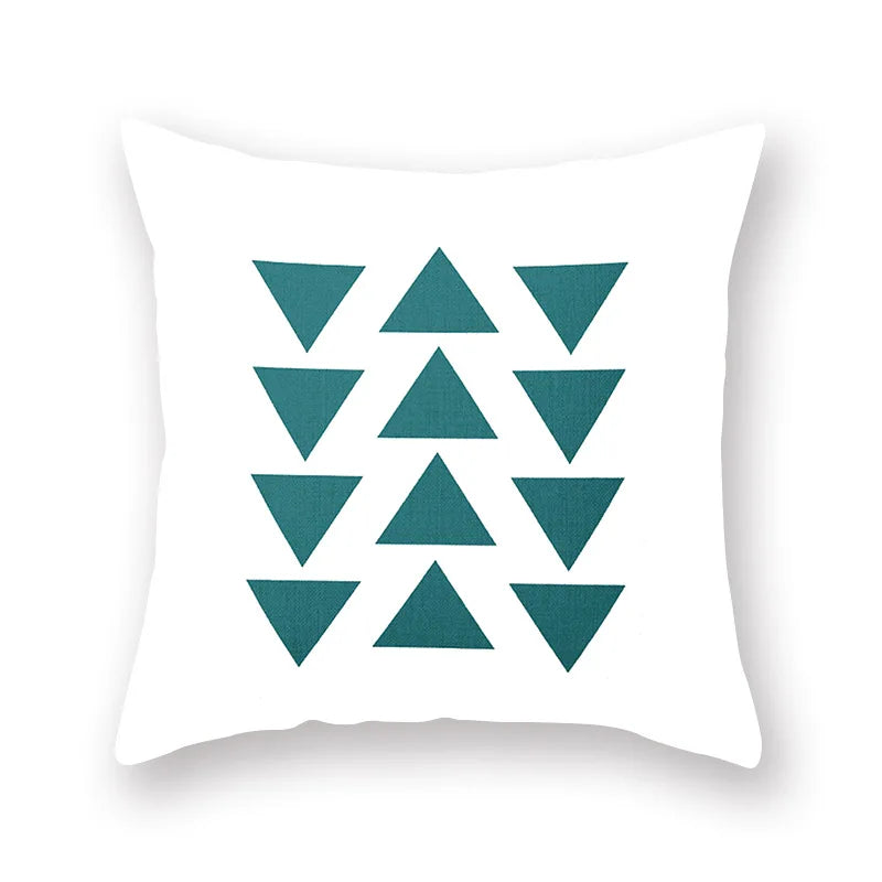 Decorbites™ Grünes Geometrisches Kissenbezug - Nordisches Klassisches Design für Heimdekoration und Komfort