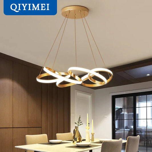 Decorbites™ Vergoldete LED-Hängeleuchten für Esszimmer, Küche, Schlafzimmer und Arbeitszimmerbeleuchtung