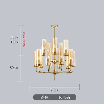 Decorbites™ Glasleuchter: Luxuriöser nordischer LED-Hängeleuchter für Wohnzimmer, Esszimmer, Schlafzimmer