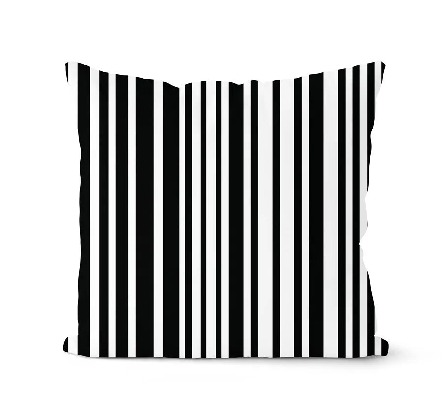 DecorBites™ Geometric Black & White Pillowcase Set – Home Sofa Decoration Cushion