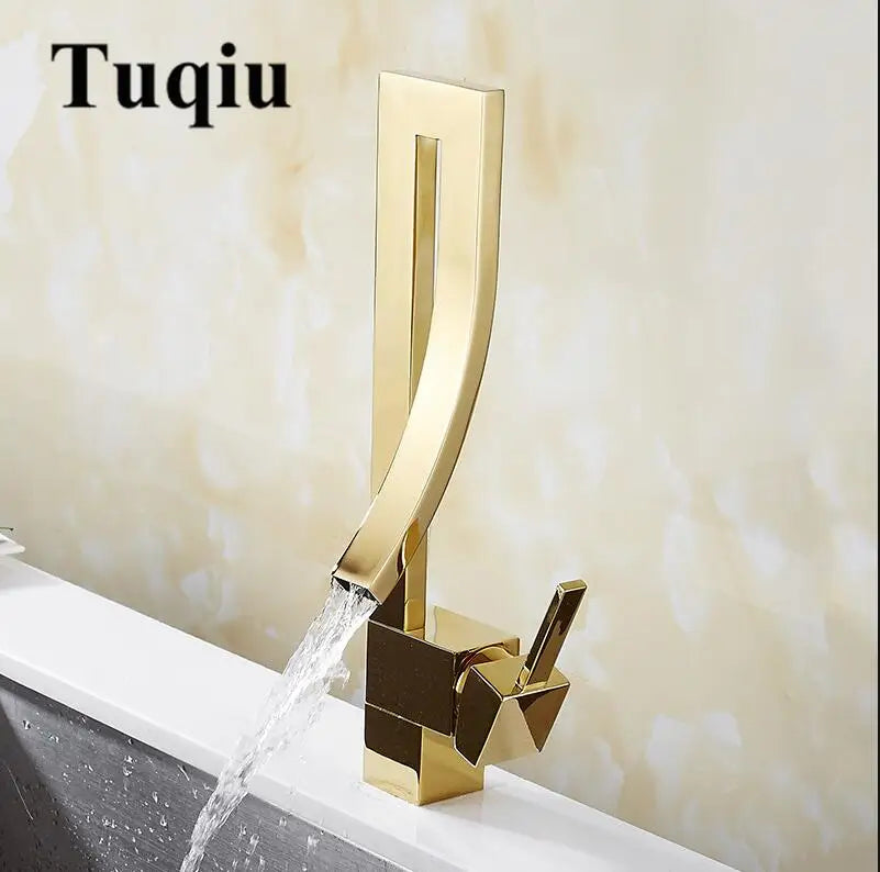 Gold Brass Mixer Tap