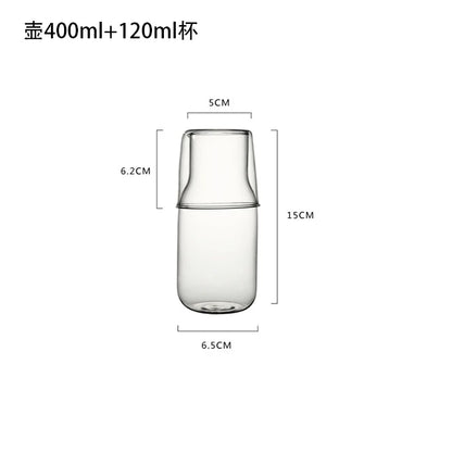 Decorbites™ Glas-Getränkegeschirr-Set - Starkes Borosilikatglas - Kaltgetränk-Becher, Tumbler, Saft- und Milchtopf