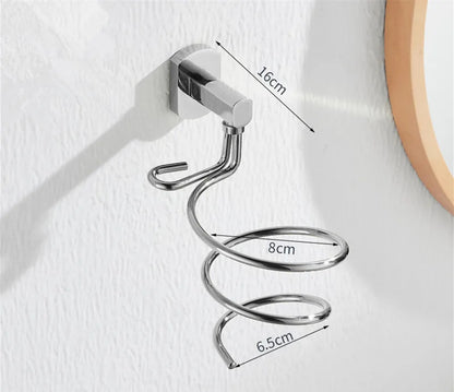 Decorbites™ Haarpflege-Organizer Wandregal - Goldener Halter für Föhn & Glätteisen