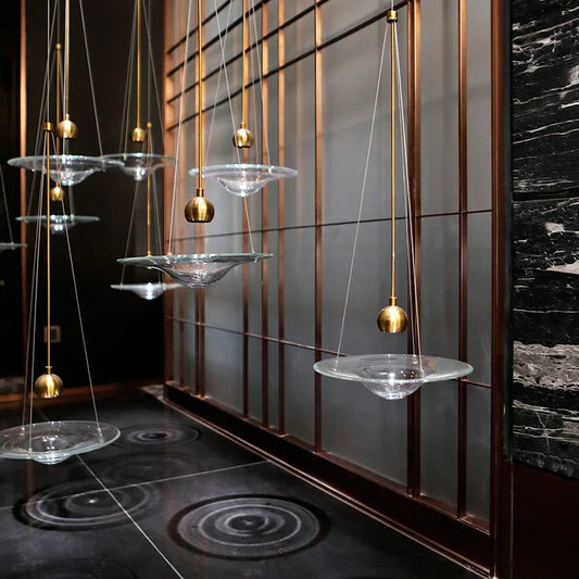 DecorBites™ Clear Glass Pendant Lights - Modern Nordic LED Bedroom & Restaurant Light