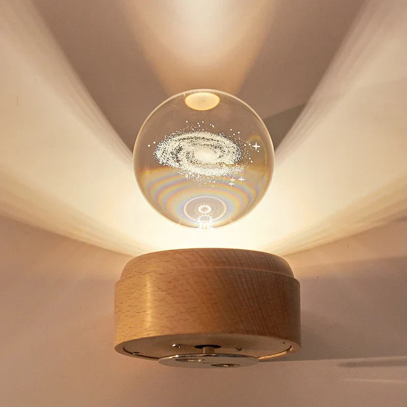 Decorbites™ Kristallkugel-Nachtleuchte USB-Musikbox Universen-Globus 3D-Lampe