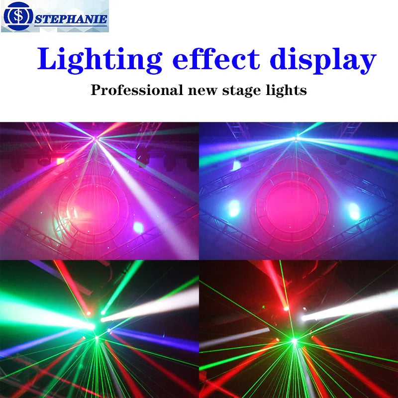 Decorbites™ Disco-Kugel-Lichter LED-Strahl-Laser-Stroboskop-Bewegtes-Kopf-DJ-Licht-Party-Bühnenbeleuchtung