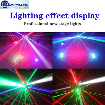 Decorbites™ Disco-Kugel-Lichter LED-Strahl-Laser-Stroboskop-Bewegtes-Kopf-DJ-Licht-Party-Bühnenbeleuchtung