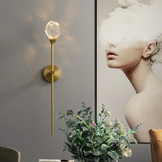 Decorbites™ Kristall-Wandleuchte: Moderne Lichtluxus-LED-Leuchte für Schlafzimmer, Wohnzimmer und TV-Hintergrund