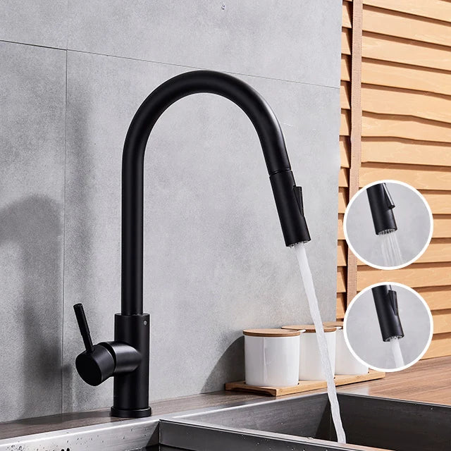 Gold Brass Rotatable Mixer Kitchen Faucet