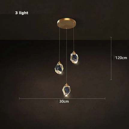 Decorbites™ Kristall-Kupfer-Runder Kronleuchter: Elegante LED-Hängeleuchte für das Esszimmer