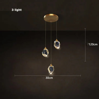 Decorbites™ Kristall-Kupfer-Runder Kronleuchter: Elegante LED-Hängeleuchte für das Esszimmer