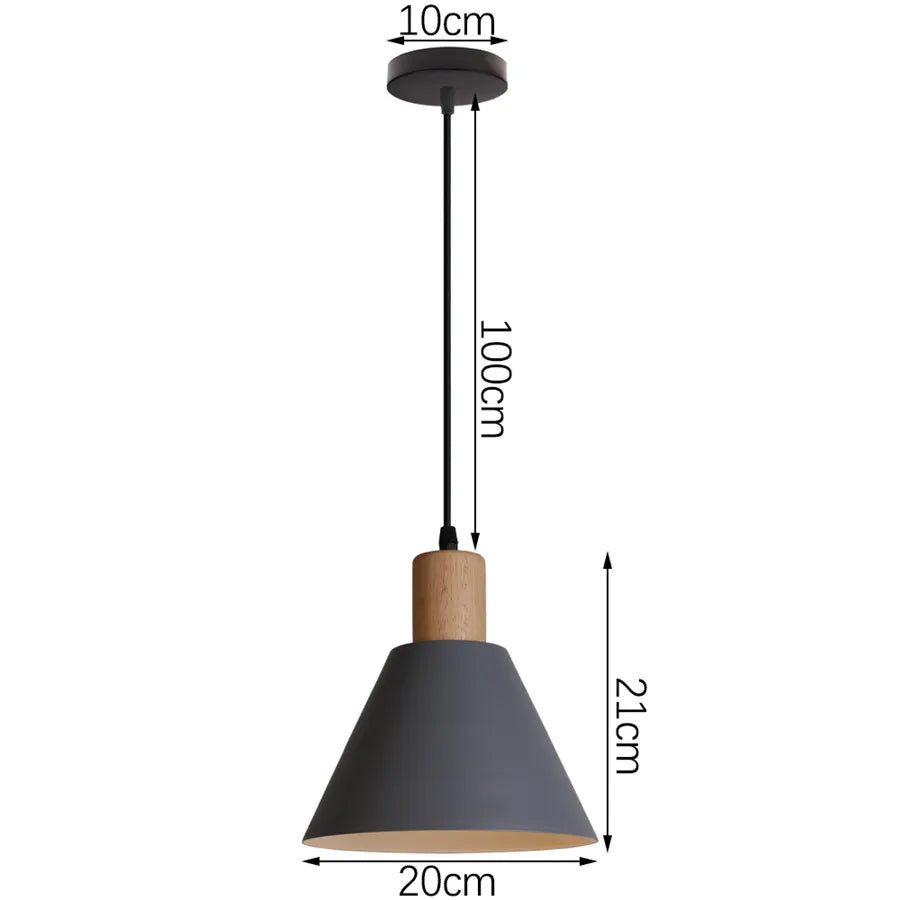 Decorbites™ Industrielles Graues Pendellicht mit LED für Wohnzimmer, Eingangsbereich – Moderne Leuchte
