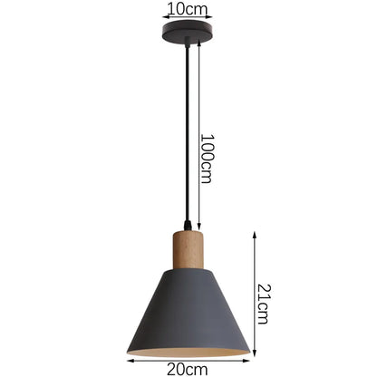 Decorbites™ Industrielles Graues Pendellicht mit LED für Wohnzimmer, Eingangsbereich – Moderne Leuchte