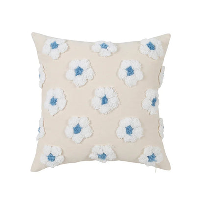 Decorbites™ Daisy Flora Stickerei Kissenbezug - Wohnaccessoires Gelb Blaue Blumen
