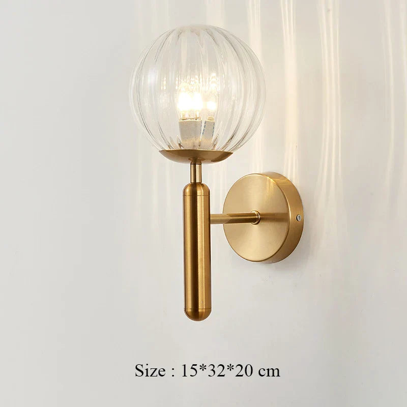 Decorbites™ Eisen-Wandlampe mit Glasball, elegante Wandlampe für Treppen und Lesen im Zuhause