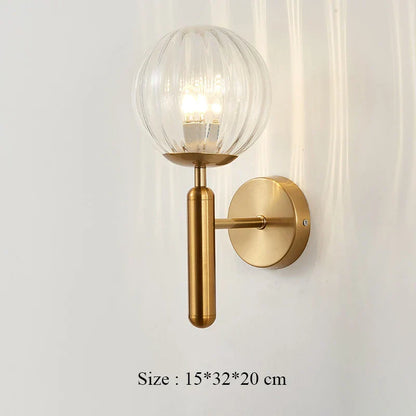 Decorbites™ Eisen-Wandlampe mit Glasball, elegante Wandlampe für Treppen und Lesen im Zuhause