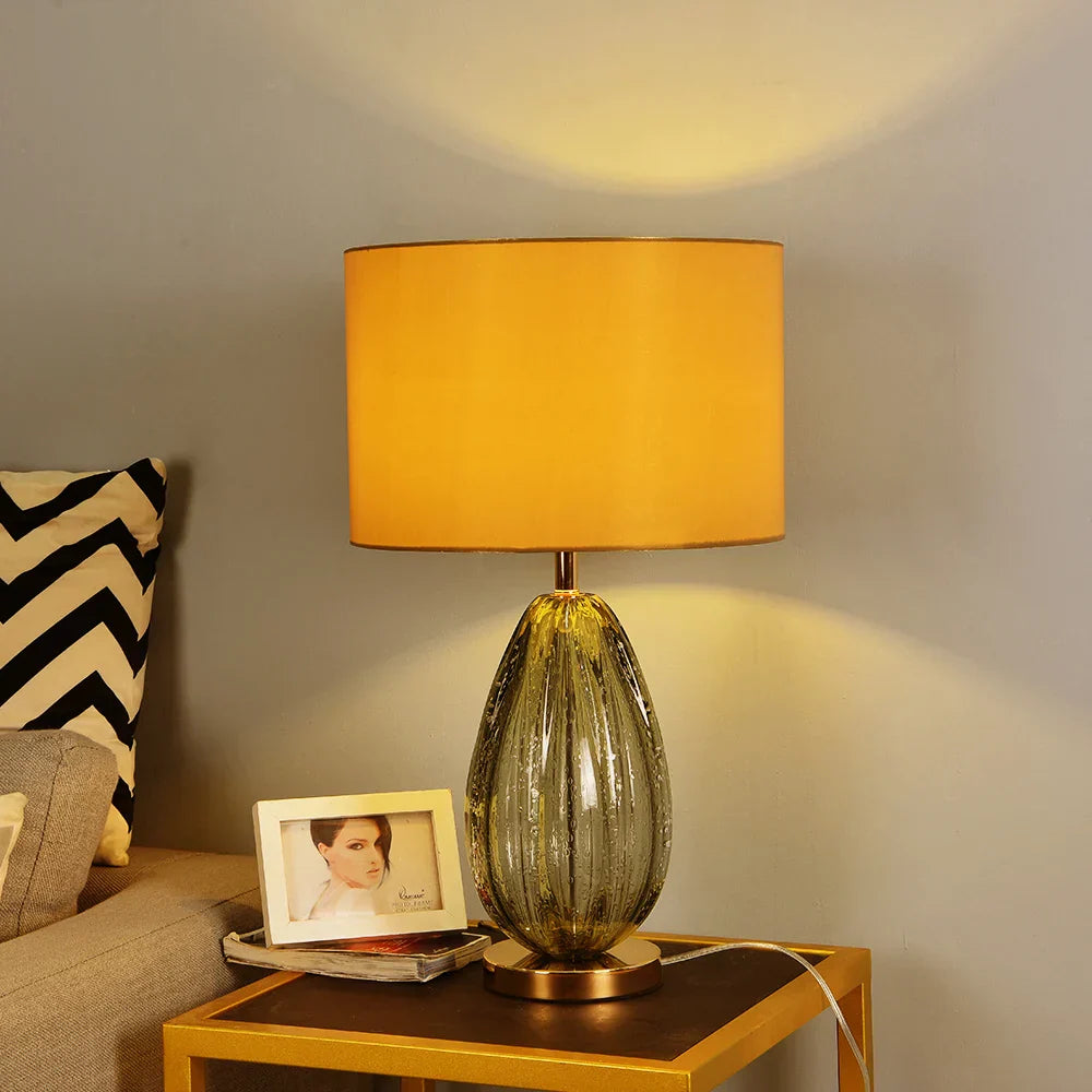 Crystal Green Table Lamp