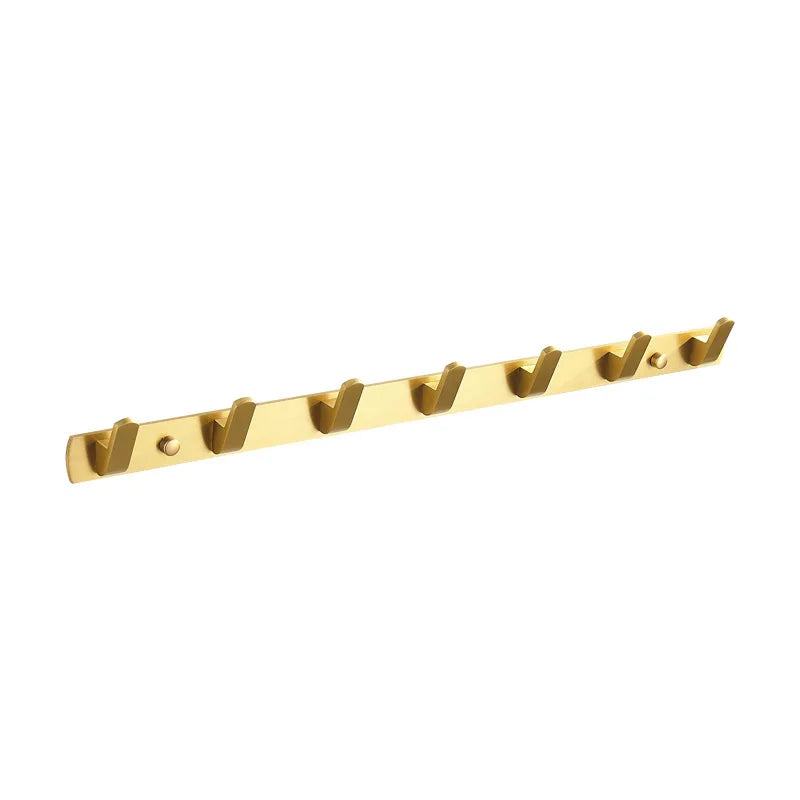 Decorbites™ Gebürstetes Gold-Aluminium-Garderobenhaken-Set für Badezimmer und Küche