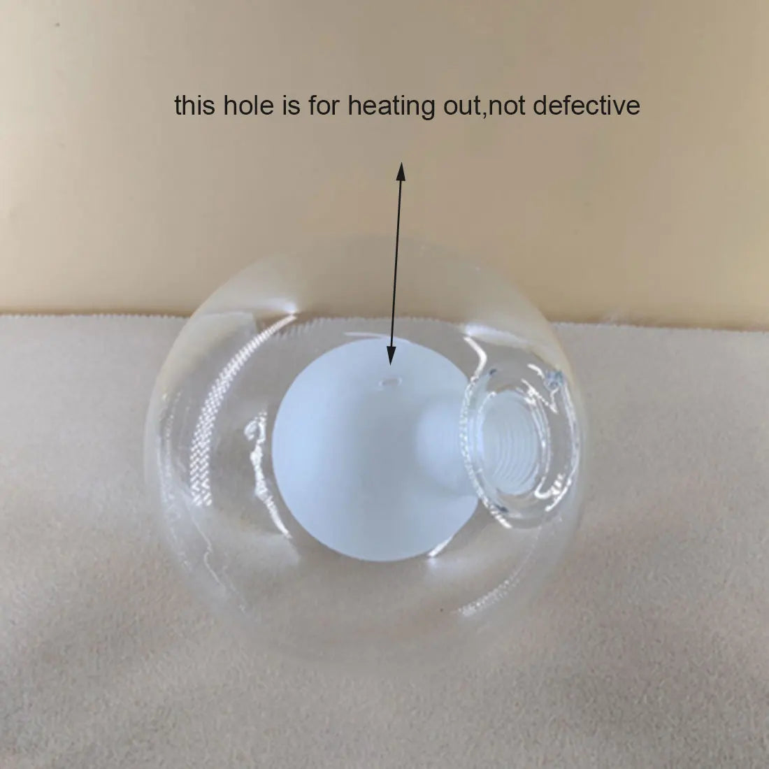 Decorbites™ Glas-Schirmabdeckung Ersatz mit 2 cm Fittingsöffnung für Globusgrößen D8cm-D25cm