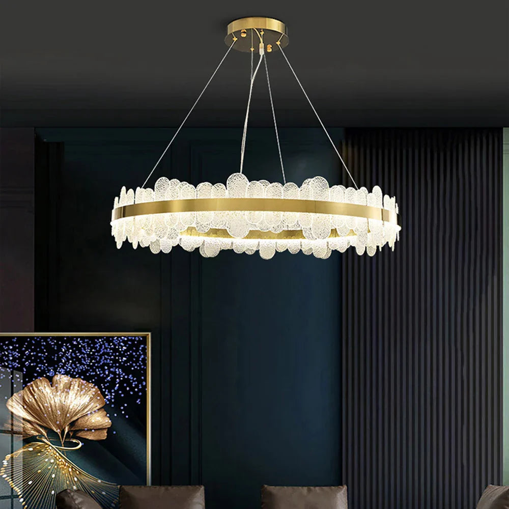Decorbites™ Goldener Edelstahl-LED-Designer-Kronleuchter für das Esszimmer