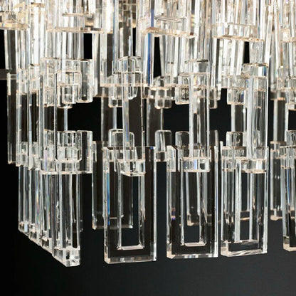 DecorBites™ Crystal Wall Sconce Lamp: Modern Art Deco Square Design for Home Interior