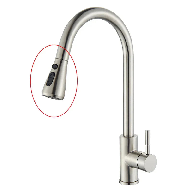 Gold Brass Rotatable Mixer Kitchen Faucet