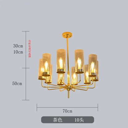 Decorbites™ Glasleuchter: Luxuriöser nordischer LED-Hängeleuchter für Wohnzimmer, Esszimmer, Schlafzimmer