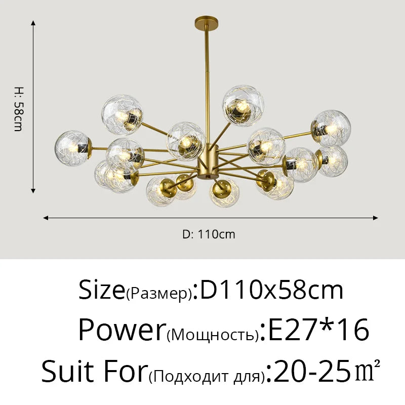 Decorbites™ Glas-LED-Kronleuchter: Moderne Pendelleuchten für Esszimmer, Schlafzimmer und Wohnzimmer