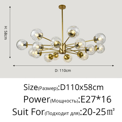 Decorbites™ Glas-LED-Kronleuchter: Moderne Pendelleuchten für Esszimmer, Schlafzimmer und Wohnzimmer
