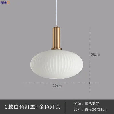 Decorbites™ Glas-Hängeleuchten: Moderne nordische Stil LED-Hängeleuchte für Schlafzimmer, Wohnzimmer, Esszimmer