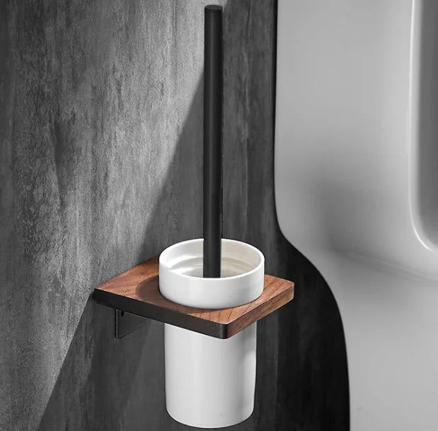 DecorBites™ Bathroom Hardware Set: Pendant Towel Bar, Towel Ring, Paper Holder, Shelf