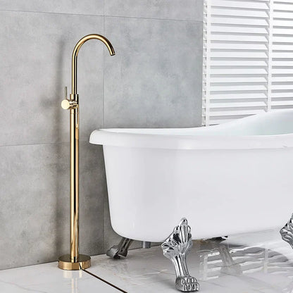 DecorBites™ Gold Tub Sink Faucet with Handshower