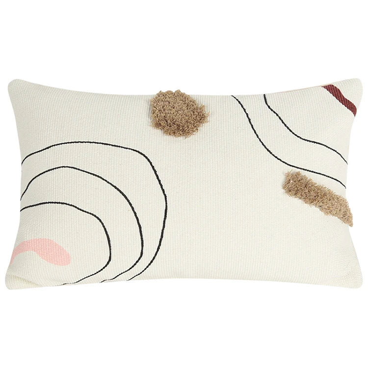 Decorbites™ Abstrakte Linienfarben Handgefertigtes Gewebtes Kissenbezug 45x45cm für Heimdekoration