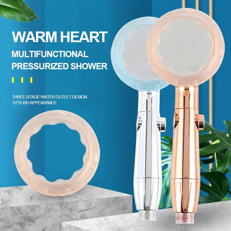 Decorbites™ Hochdruck-Duschkopf mit 3 Funktionen für magische Massage und Wassersparfunktion