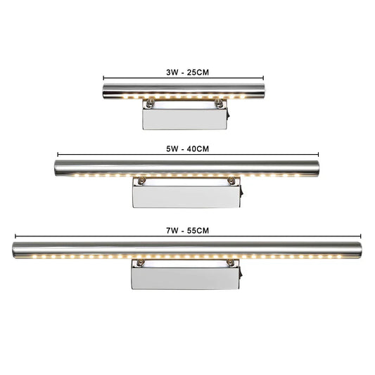 Decorbites™ LED Badezimmer Wandlampe aus Edelstahl Make-up-Spiegel Lampe Armaturen
