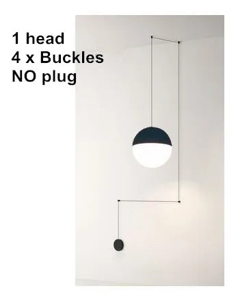 Decorbites™ Geometrische Glas-Kugel LED-Hängeleuchte Deckenlampe für Wohnzimmer Esszimmer Schlafzimmer