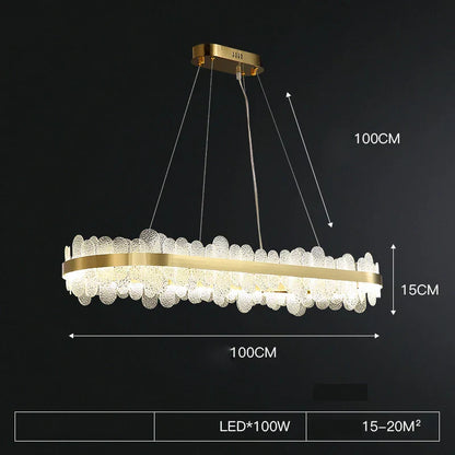 Decorbites™ Goldener Edelstahl-LED-Designer-Kronleuchter für das Esszimmer