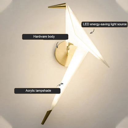 Decorbites™ Little Bird LED-Wandleuchte: Moderne Lichtluxus-Armatur für Schlafzimmer, Wohnzimmer.