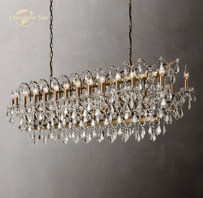 Decorbites™ Kristall-Eisen-Kronleuchter: Moderne Messing-Kerzen-Kronleuchter für Wohn- und Esszimmer